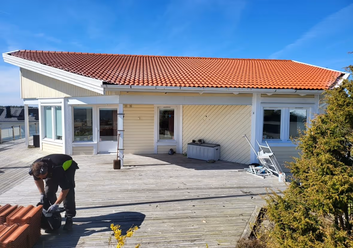 Färdigställd takläggning